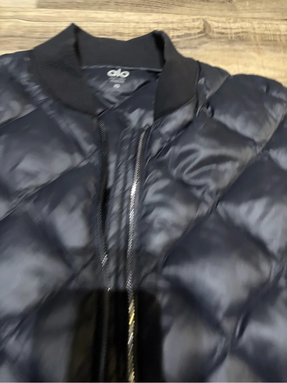 ALO Yoga Idol Bomber After Yoga Jacket Black PufferJacket